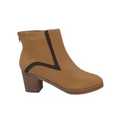 HERIEL - Botín Beige Taco Mujer