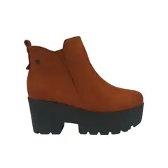 HERIEL - Botín Camel Plataforma Mujer
