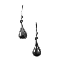 TAETHAI - Aros plata 925 sin piedra, colgantes, tipo gota