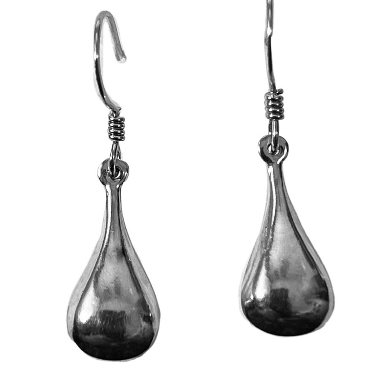 TAETHAI - Aros plata 925 sin piedra, colgantes, tipo gota
