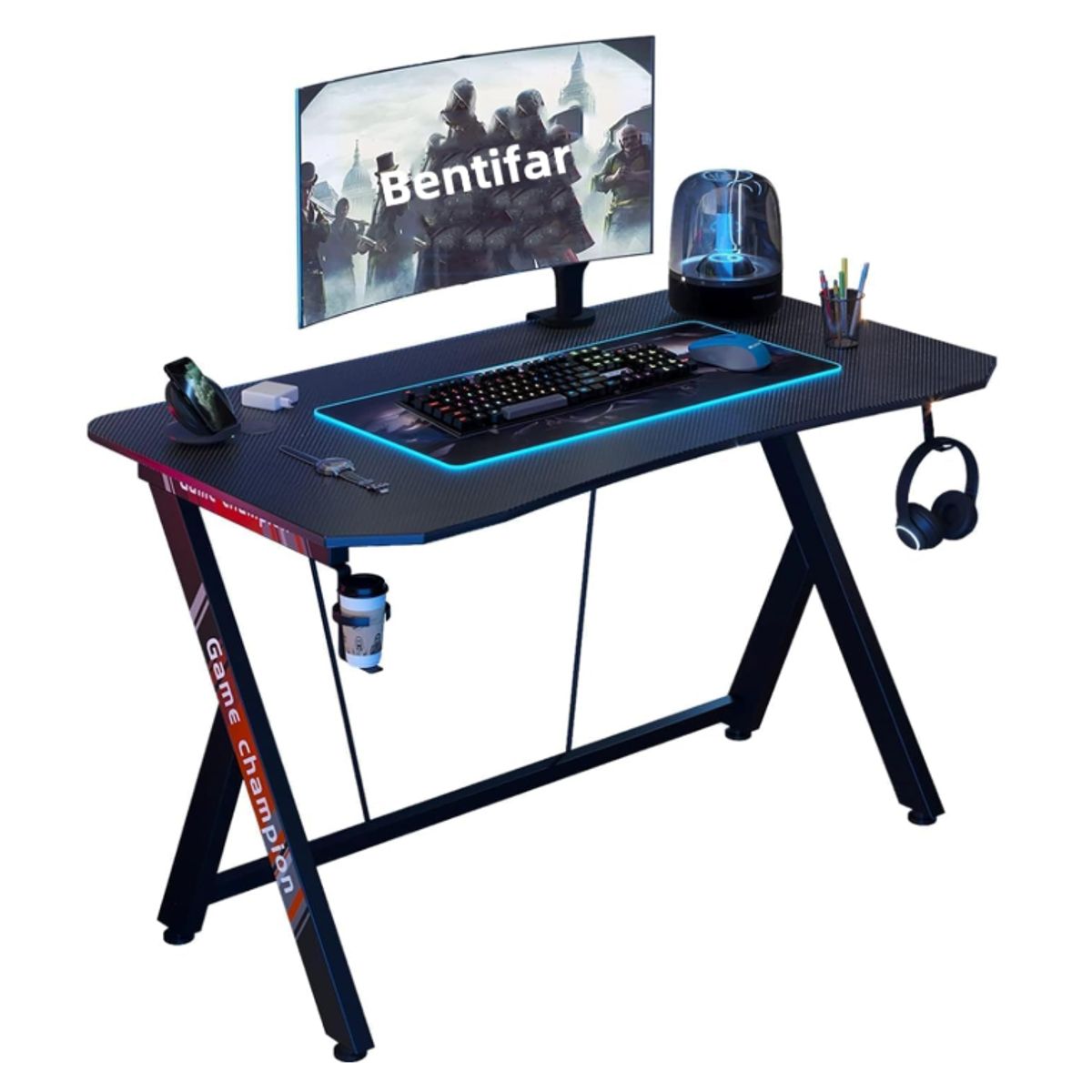 YOMYM - Escritorio de Trabajo Escritorio Gamer Dimensiones 120×60 cm