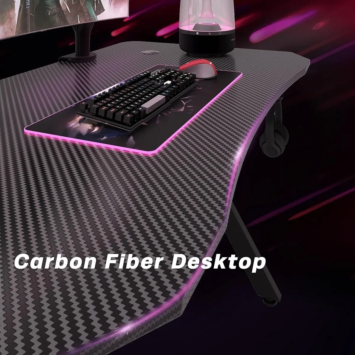 YOMYM - Escritorio de Trabajo Escritorio Gamer Dimensiones 120×60 cm