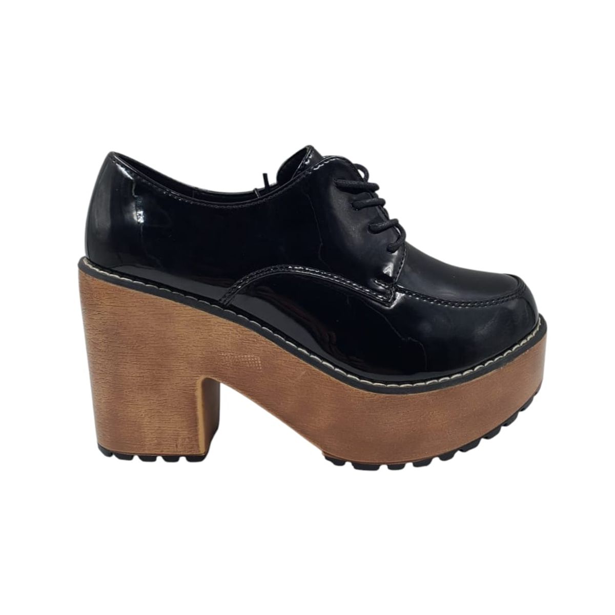 HERIEL - Zapato Negro Plataforma Mujer