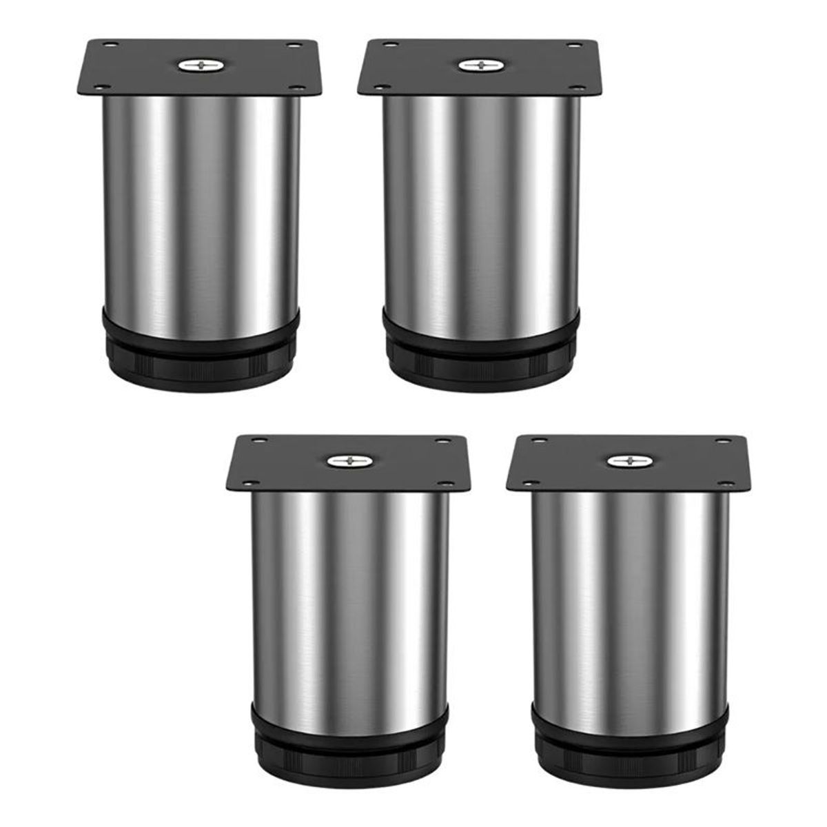 KINDA NICE - Pack 4 Pata Regulable Para Mueble 50x80mm