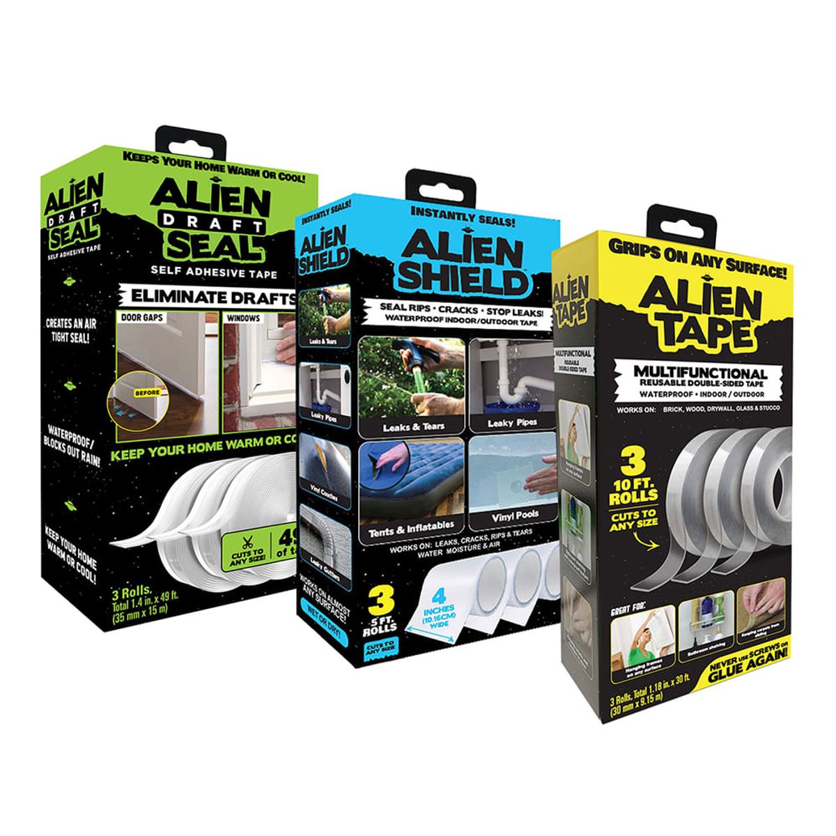 ALIEN TAPE - KIT Alien Tape Set + Alien Seal Set + Allien Shield Set
