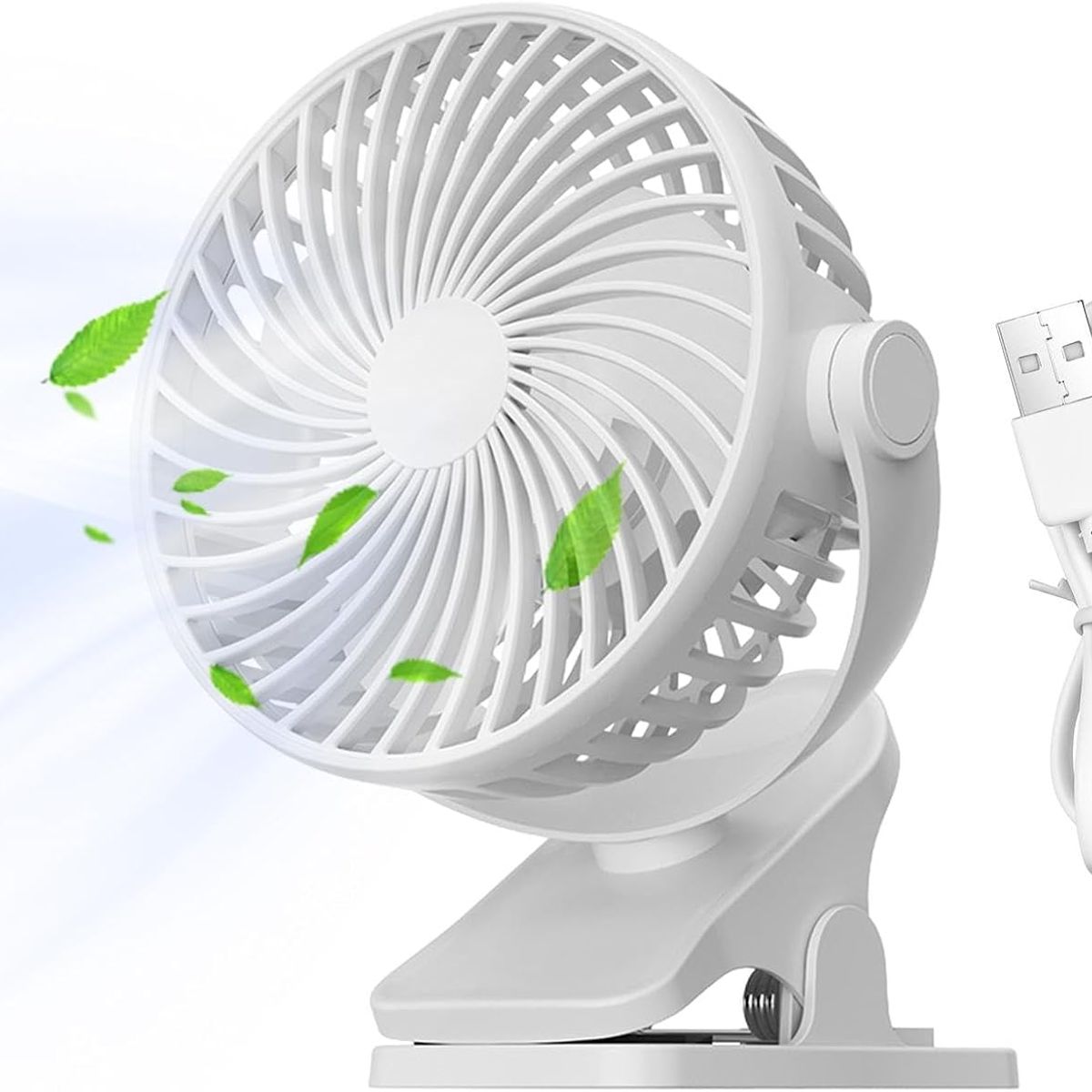 3 Modes Ventilador Portatil USB Con Clip Multiusos, marca GENERICO - Foto Principal