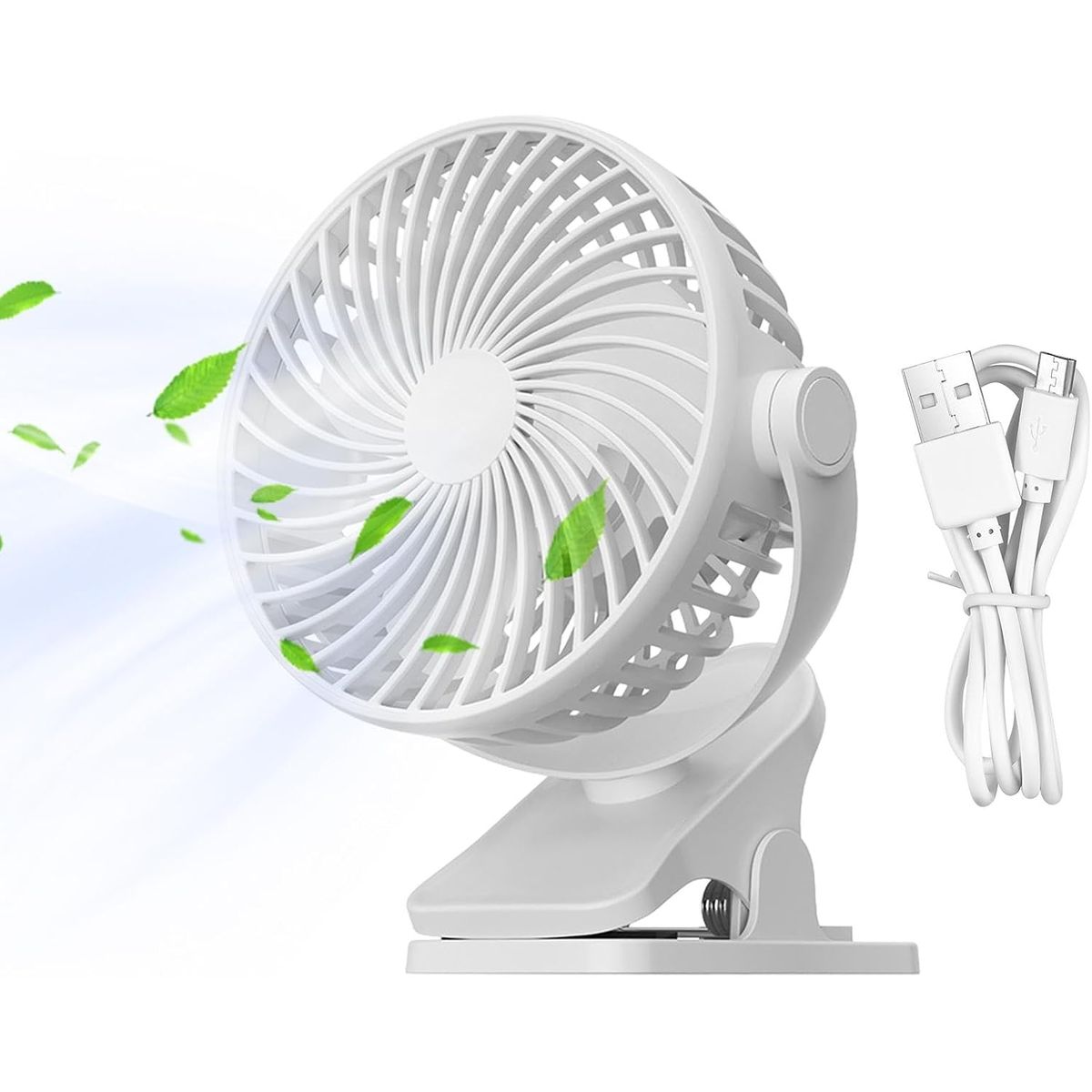 3 Modes Ventilador Portatil USB Con Clip Multiusos, marca GENERICO - Foto Principal