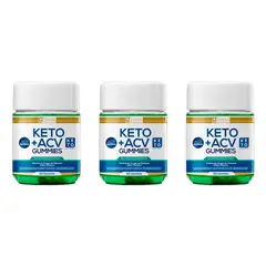 KETO PLUS - 180 Gomitas Vinagre De Manzana Quema Grasa Sin Azúcar