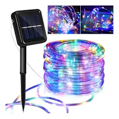 SUPERCENTER - Guirnalda De Alambre Leces De Cobre Navidad Solar 100l 12m Multicolor