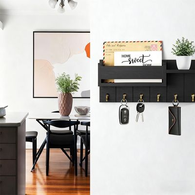 Imagen 2 del producto Portallaves Organizador Perchero Repisa Moderno De Pared