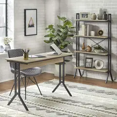 YOMYM - Mesa de estudio para computadora con estructura metálica en forma de Y 120×48×76cm