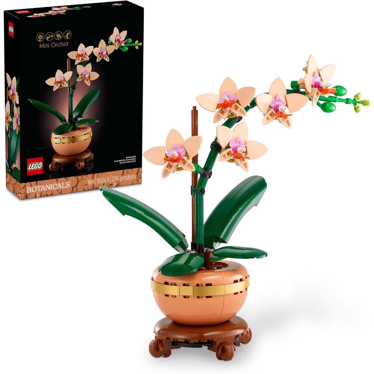 LEGO - LEGO - Botanicals Mini Orchid Building Set for Adults 10343