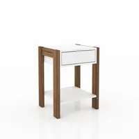 VELADOR 1 CAJON BLANCO-NOGAL 54,4x41x35,5 AZ1023