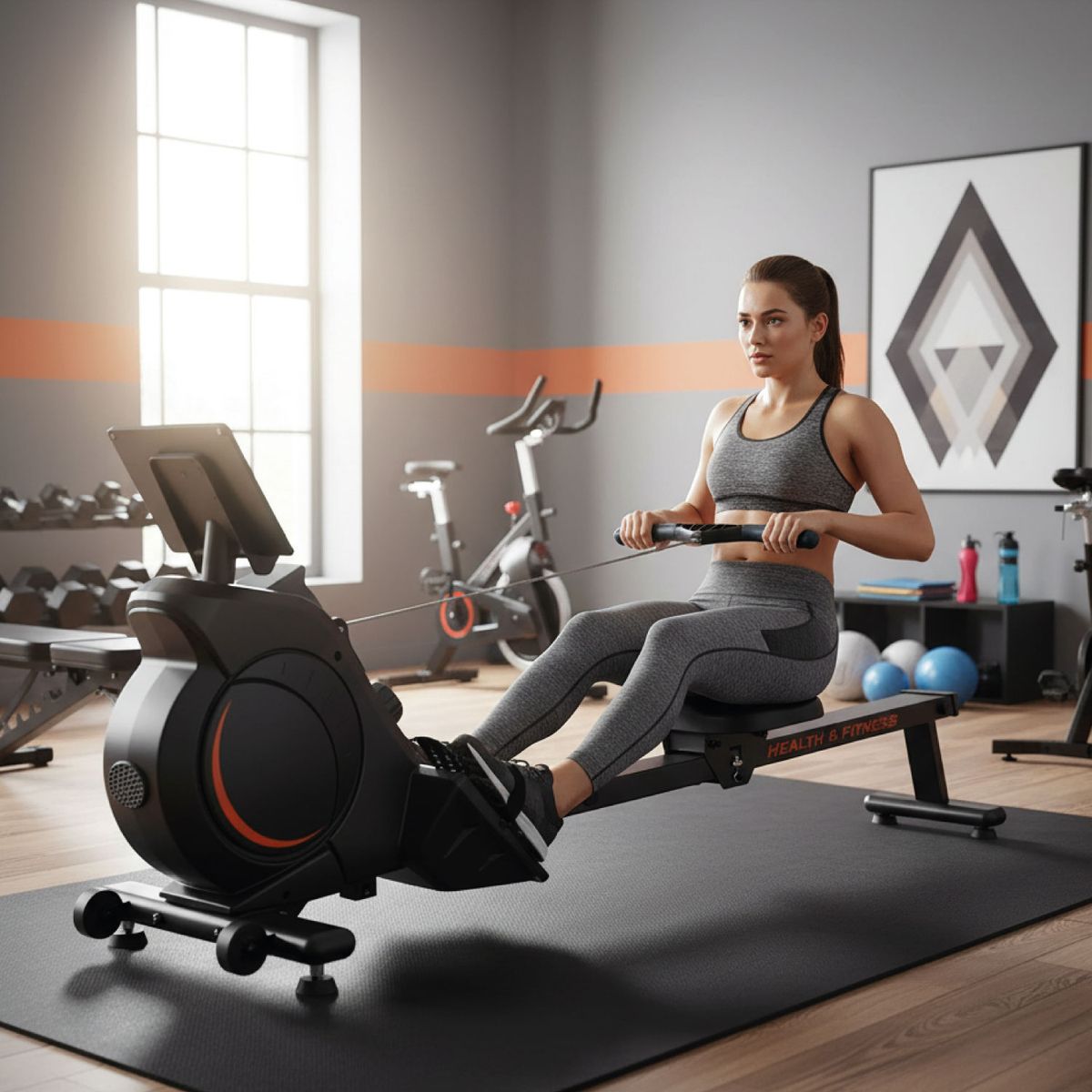 21K SPORTS - Maquina De Remo Bogadora Remadora Fitness H-181