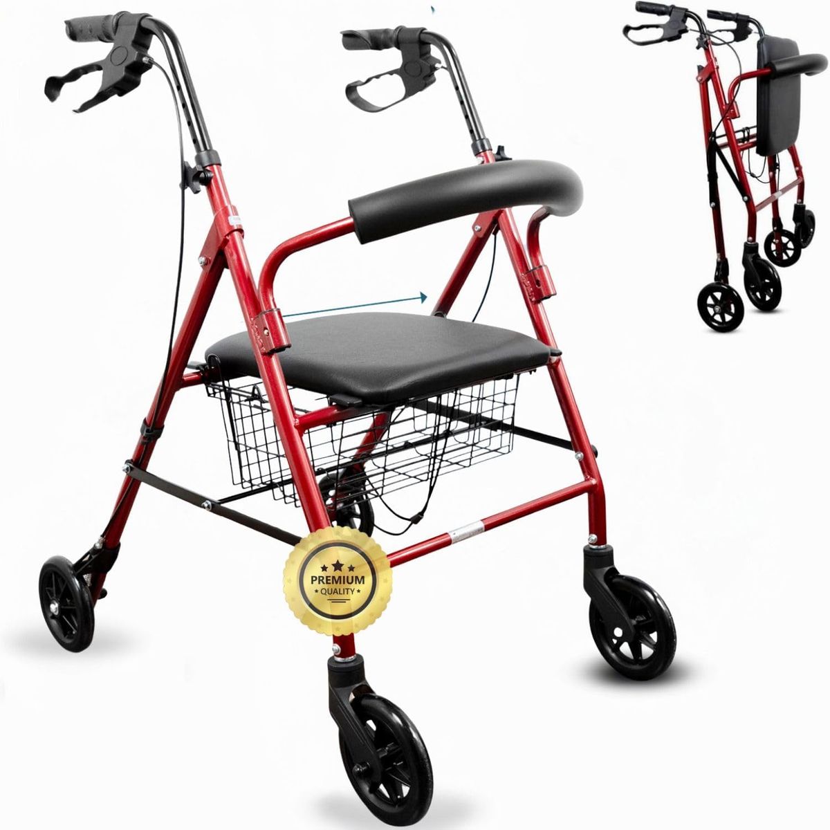 MOVI - ANDADOR CON ASIENTO FRENOS MANUALES Y ESTRUCTURA PLEGABLE