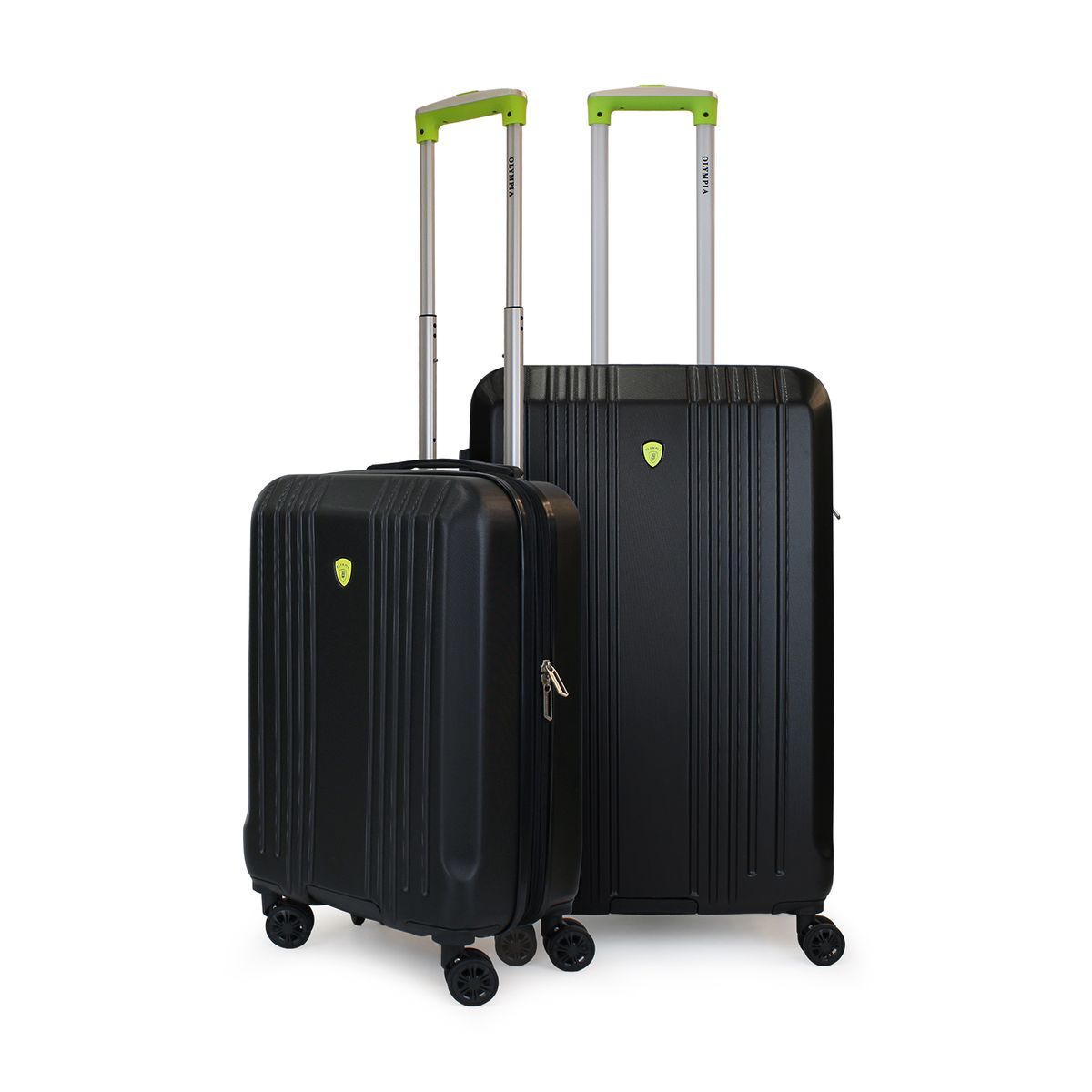 GENERICO - Pack 2 maletas S+M Olympia 10k y 20k negra-verde