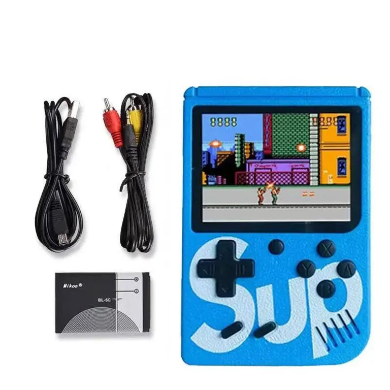 CORRERREY Consola de videojuegos portátil 400 en 1 miniconsola 24 pulgadas TV