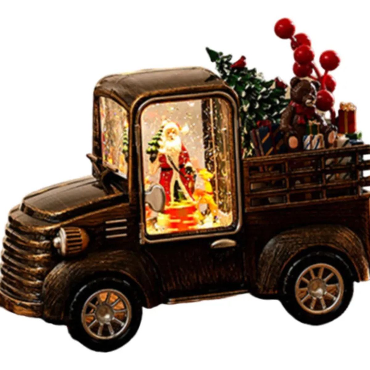 MOVI - CAMIÓN NAVIDEÑO CON LUCES MÚSICA Y ESCENA DE SANTA CLAUS