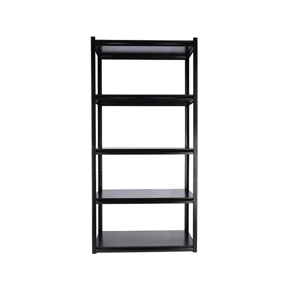 GENERICO - Estante Metálico Negro 5 Niveles - 90 × 45 × 180 cm - 1375 Kg