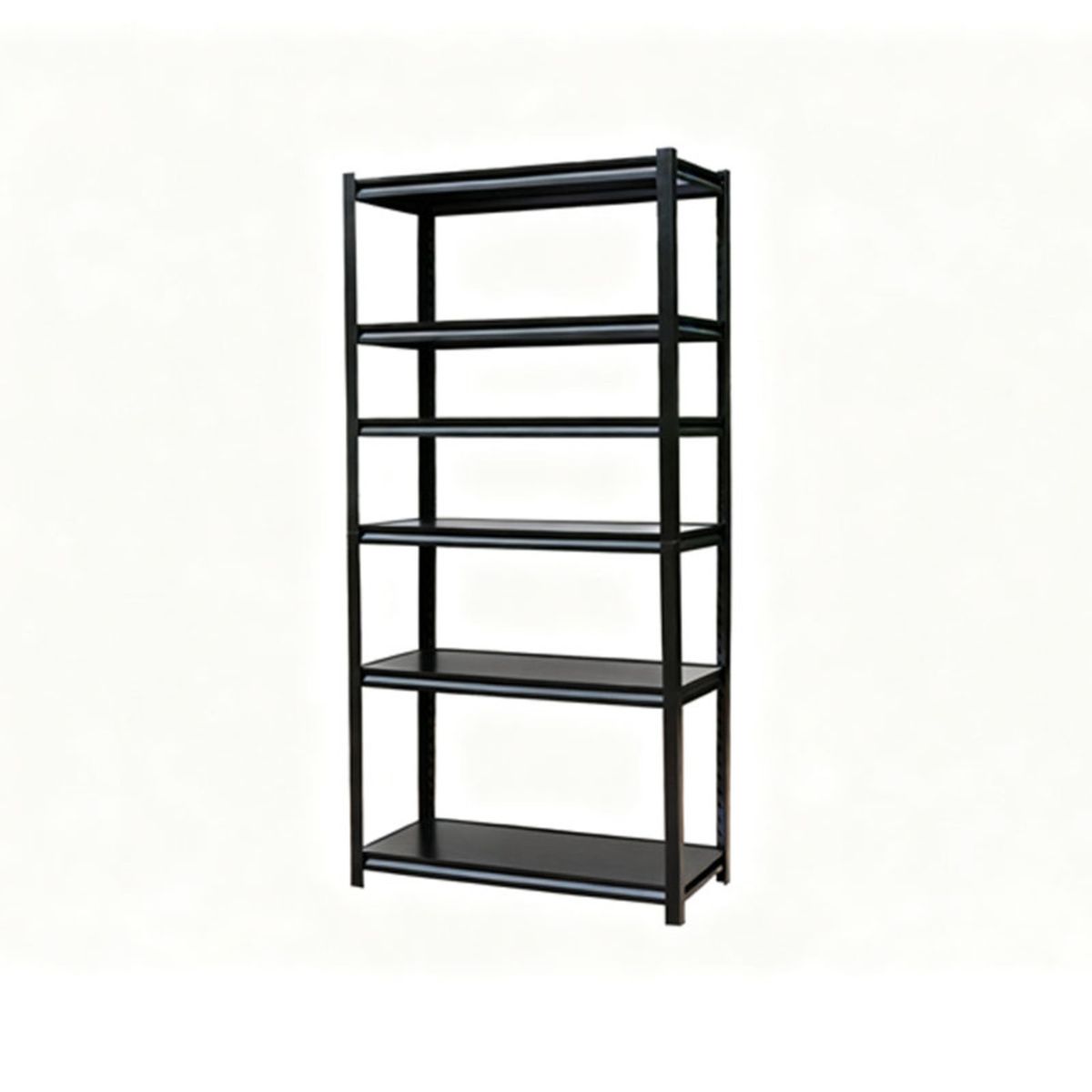 GENERICO - Estante Metálico Negro 5 Niveles - 90 × 45 × 180 cm - 1375 Kg