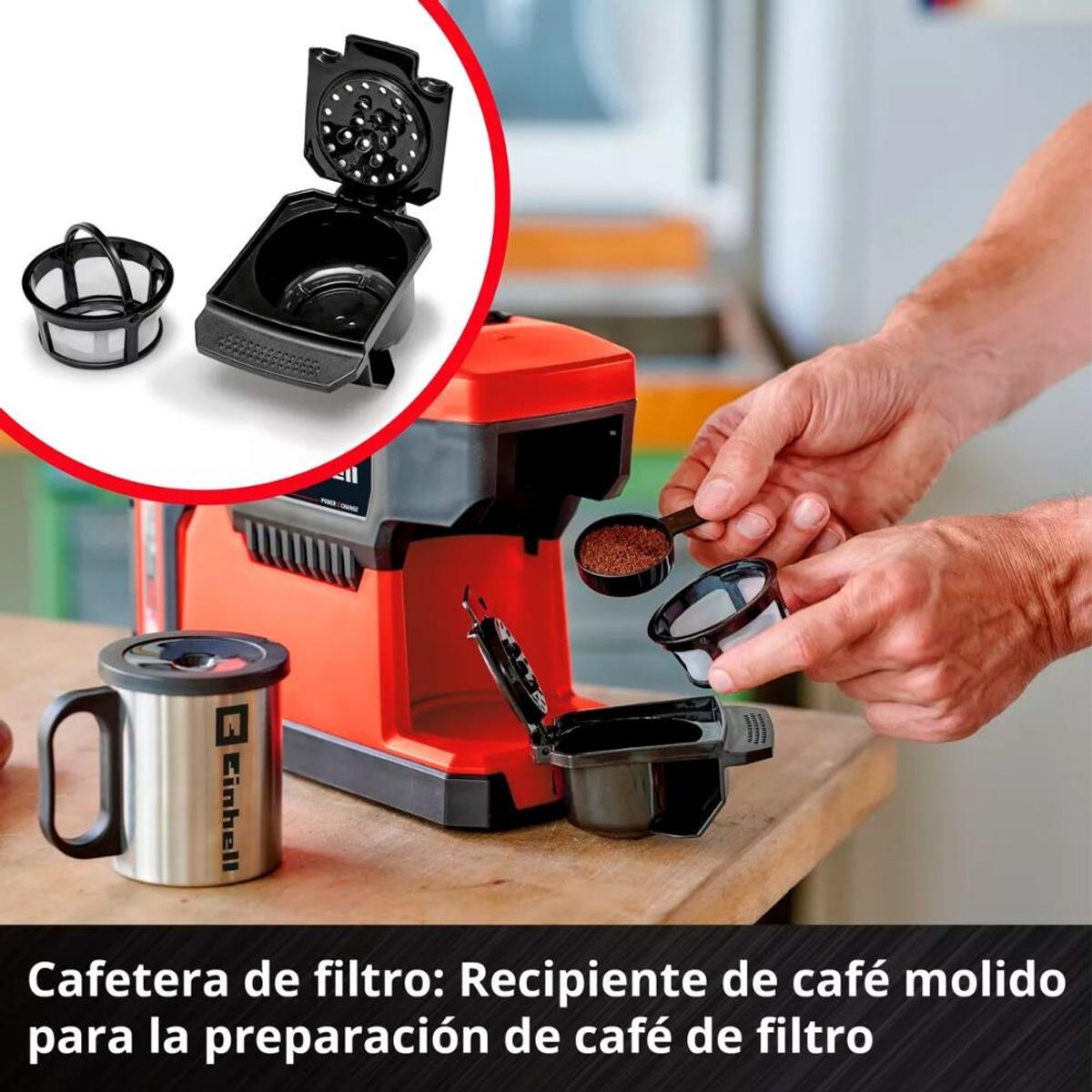 EINHELL - CAFETERA EINHELL TE-CF 18V SB-C 4609990