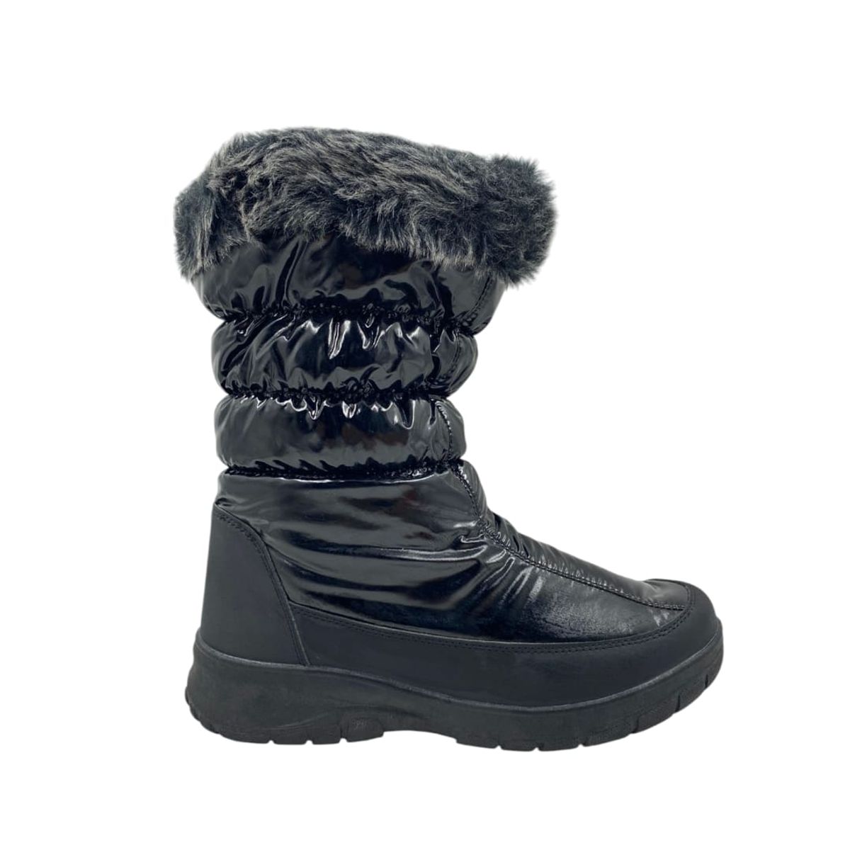 HERIEL - Bota Negra Impermeable Chiporro Mujer