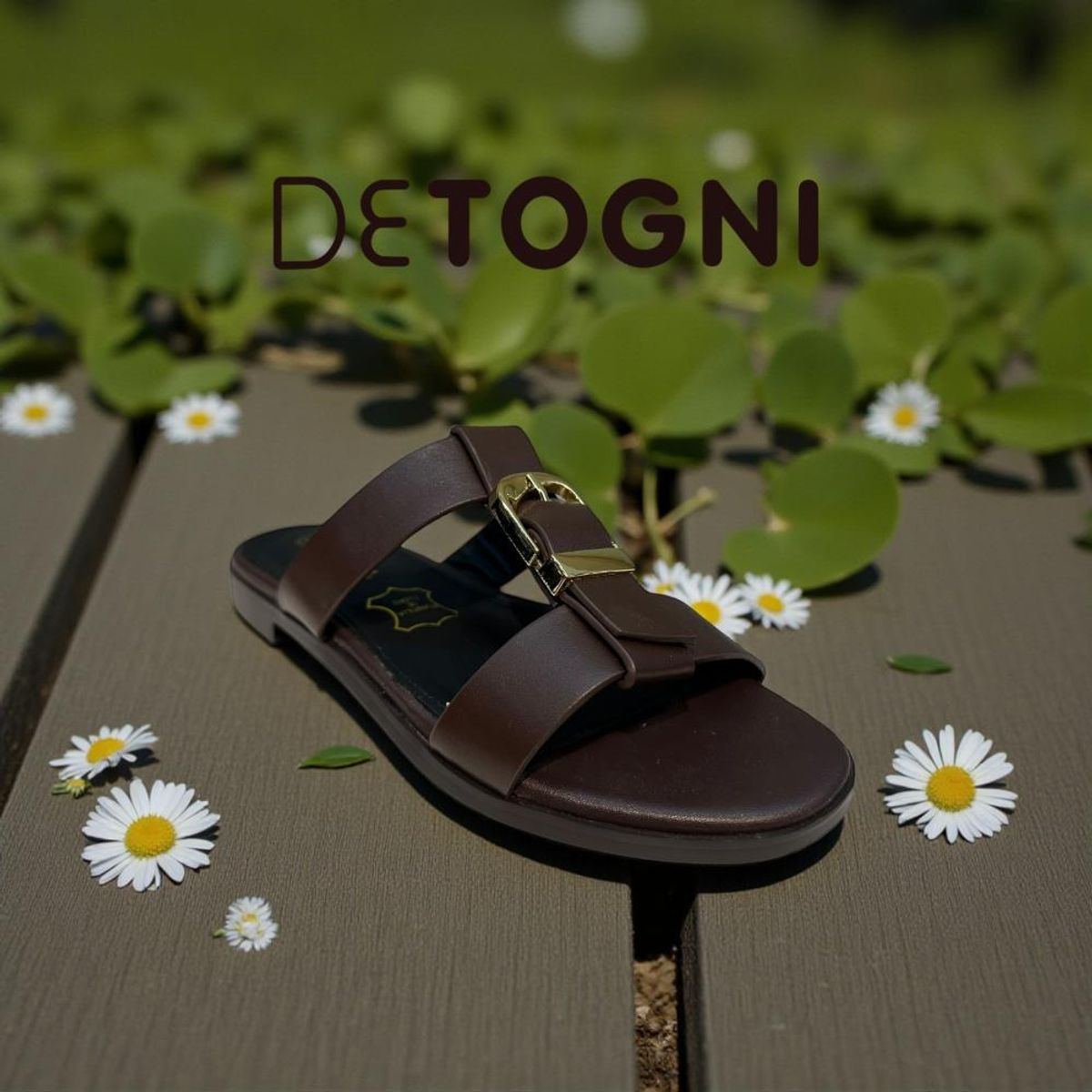 DETOGNI - Sandalia Mujer Cafe Augusta Detogni