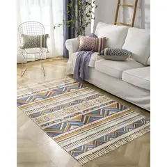 GENERICO - TAPETE ALFOMBRA DE LINO 160 X 200 ELEGANTES