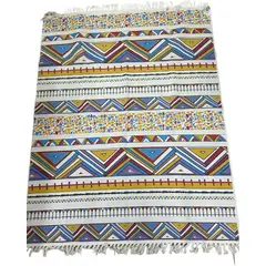 GENERICO - ALFOMBRA DE LINO 160 X 200 ELEGANTES CON FLECOS