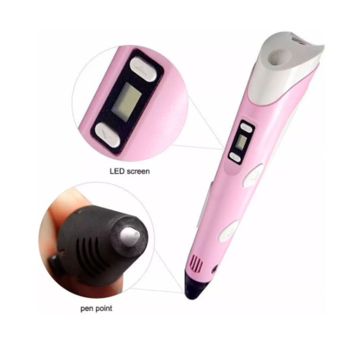 GENERICO - Lapiz Impresora 3D Filamentos Rosado