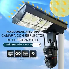 GENERICO - Cámara Doble Lente Solar Con foco Solar Panel Incorporado V380 Pro
