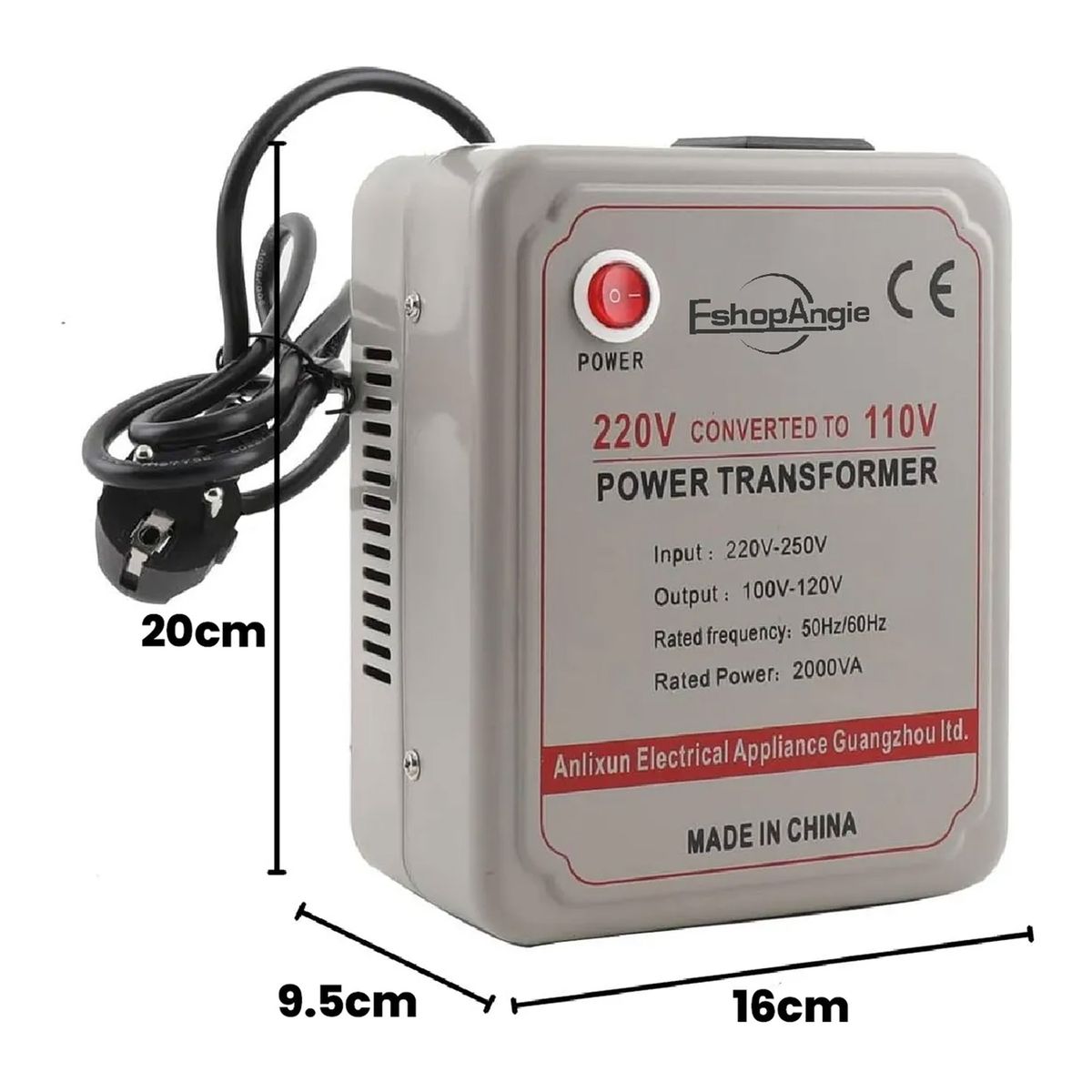 OFERTABKN - Transformador 220v110v De Voltaje 2000w