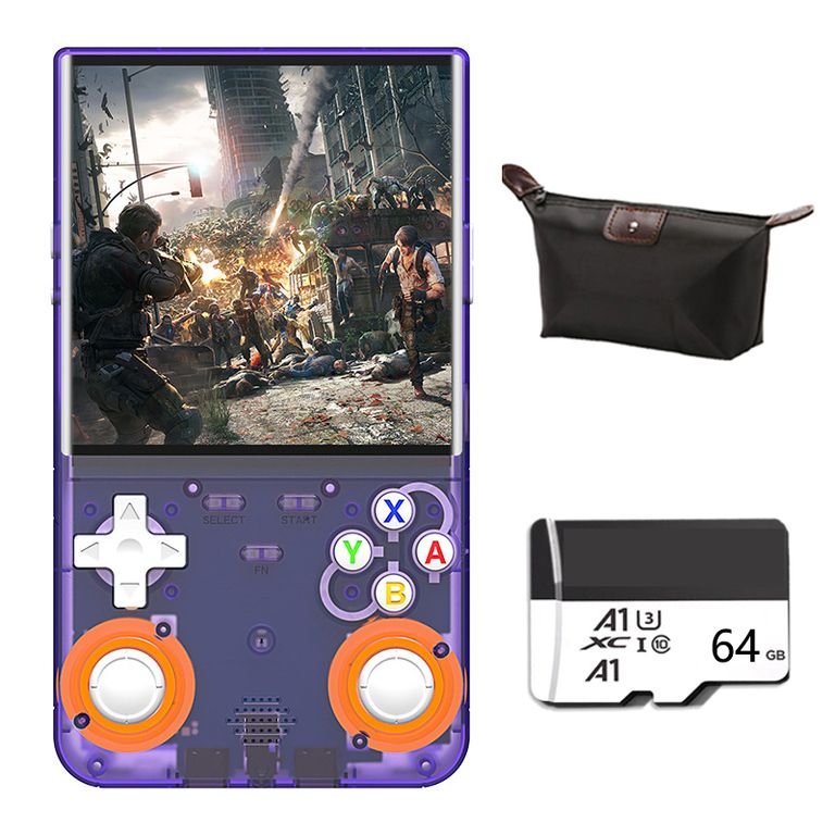 BRO TOUMI Consola de videojuegos Game R36S Ultra 64GB Morado