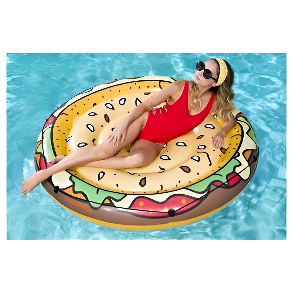 BESTWAY - FLOTADOR HAMBURGUESA 158 CM