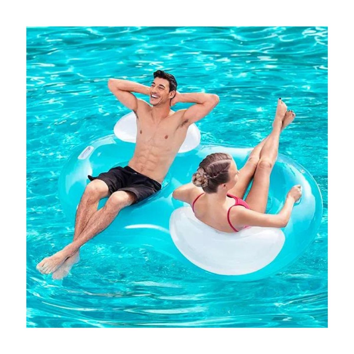 BESTWAY - FLOTADOR ARO DOBLE 188 X 117 CM  BESTWAY