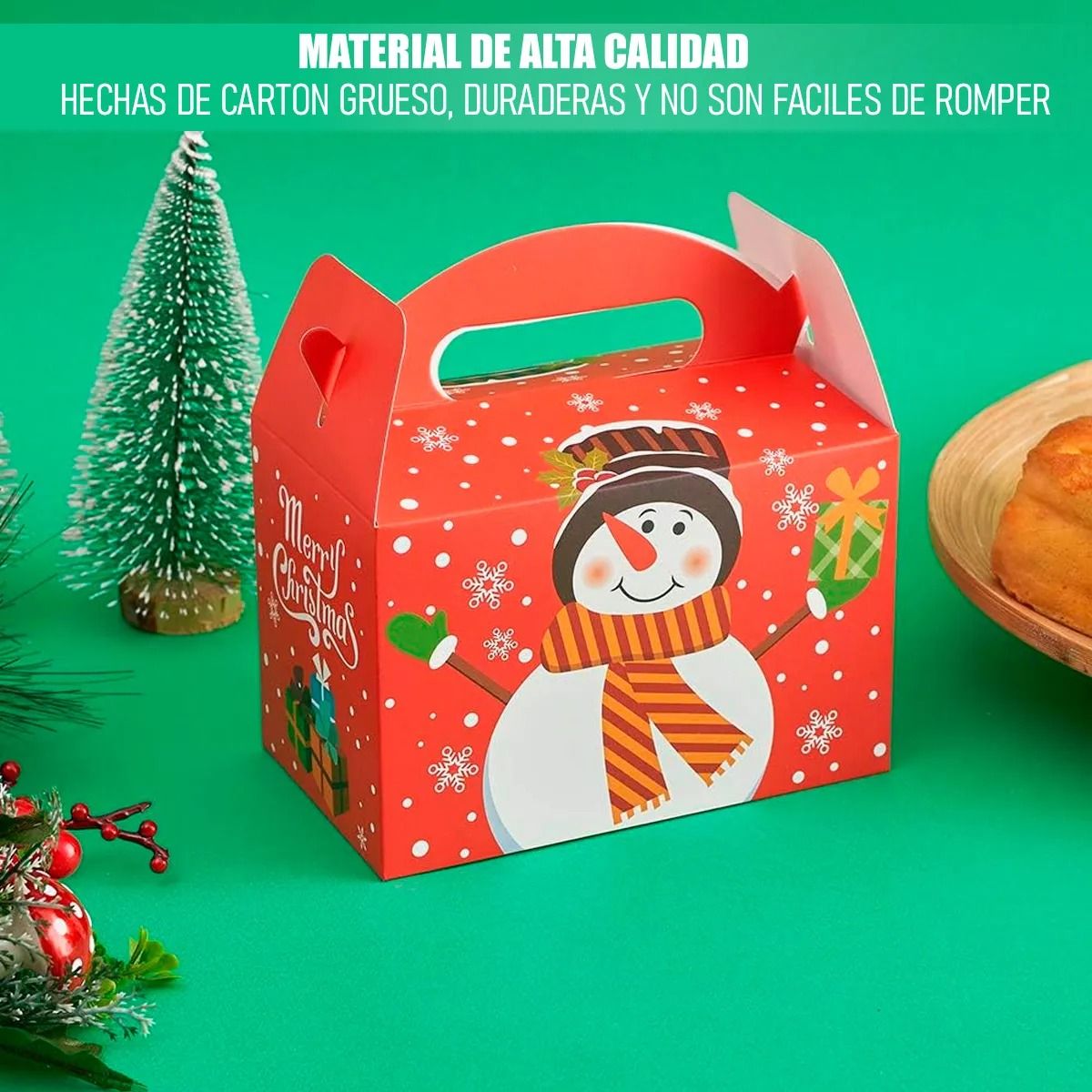 GENERICO - Cajas De Regalo Navidad Cajas De Navidad Carton