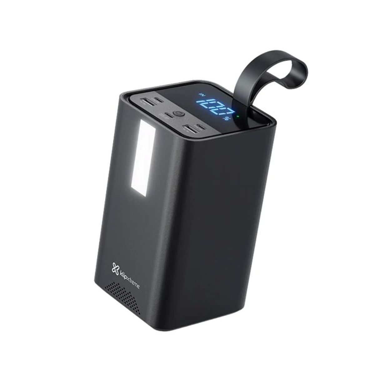 KLIP XTREME - Klip Xtreme KPB-900 Power Bank 100W, 50,000 mAh, 3 USB-C, 2 USB-A, Carga Rápida, Pantalla LED, Luz SOS, Portátil, Universal