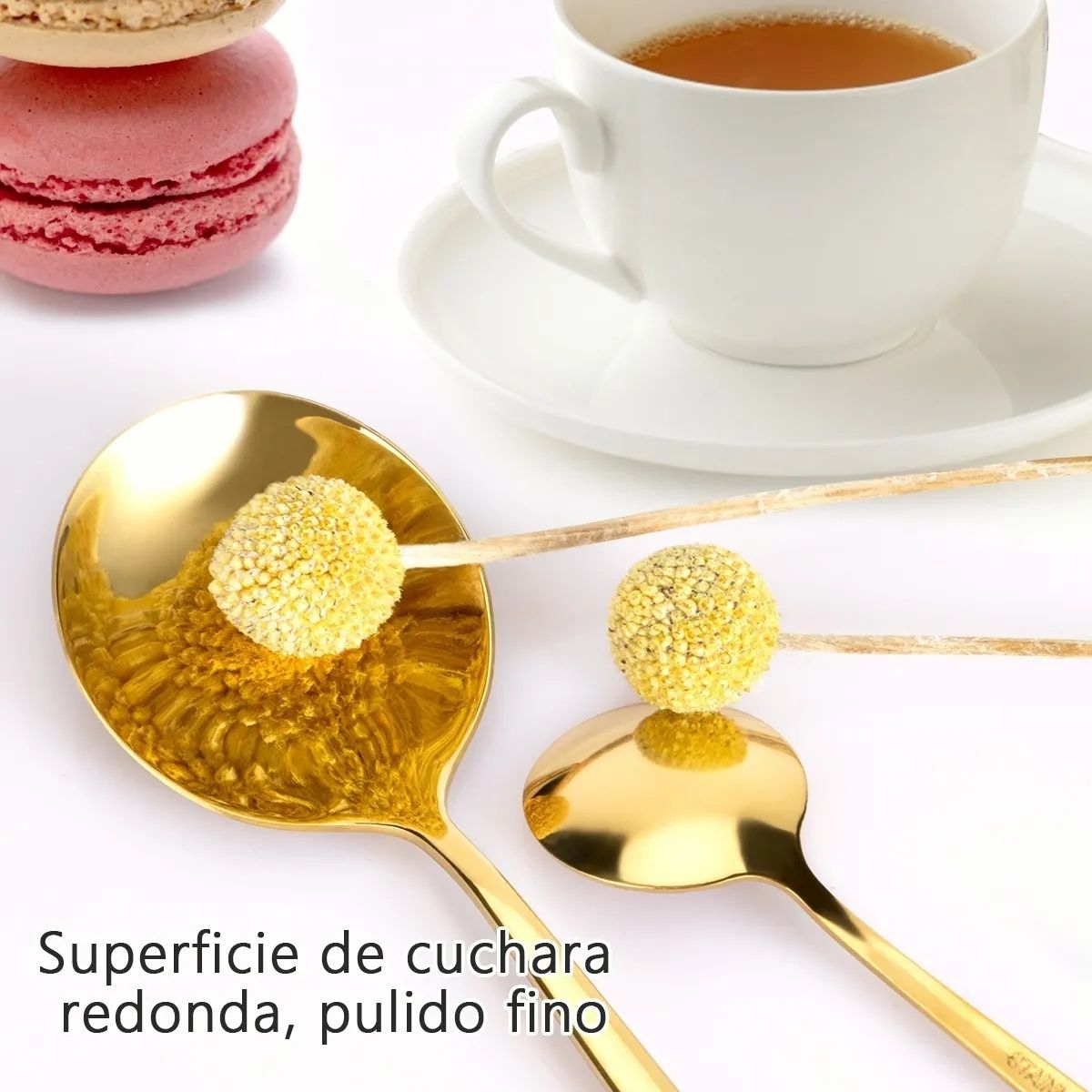 GENERICO - Juego De Cubiertos De 24 Cuchillos, Cucharas Y Tenedores Dorado