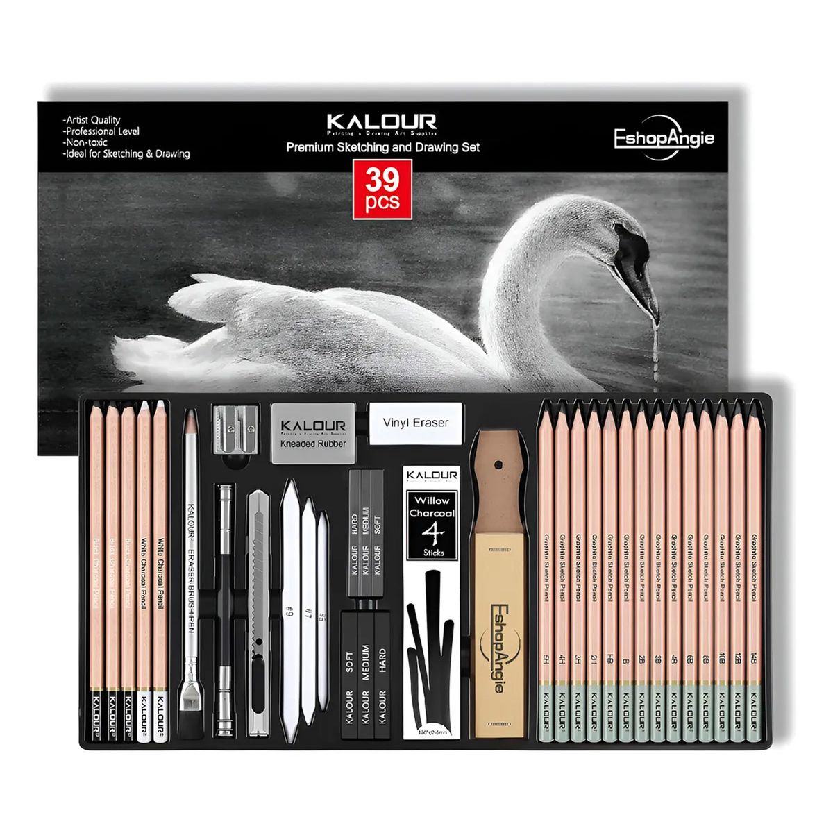 OFERTABKN - Set De Dibujo Artistico De 39 Piezas Dibujo Profesional