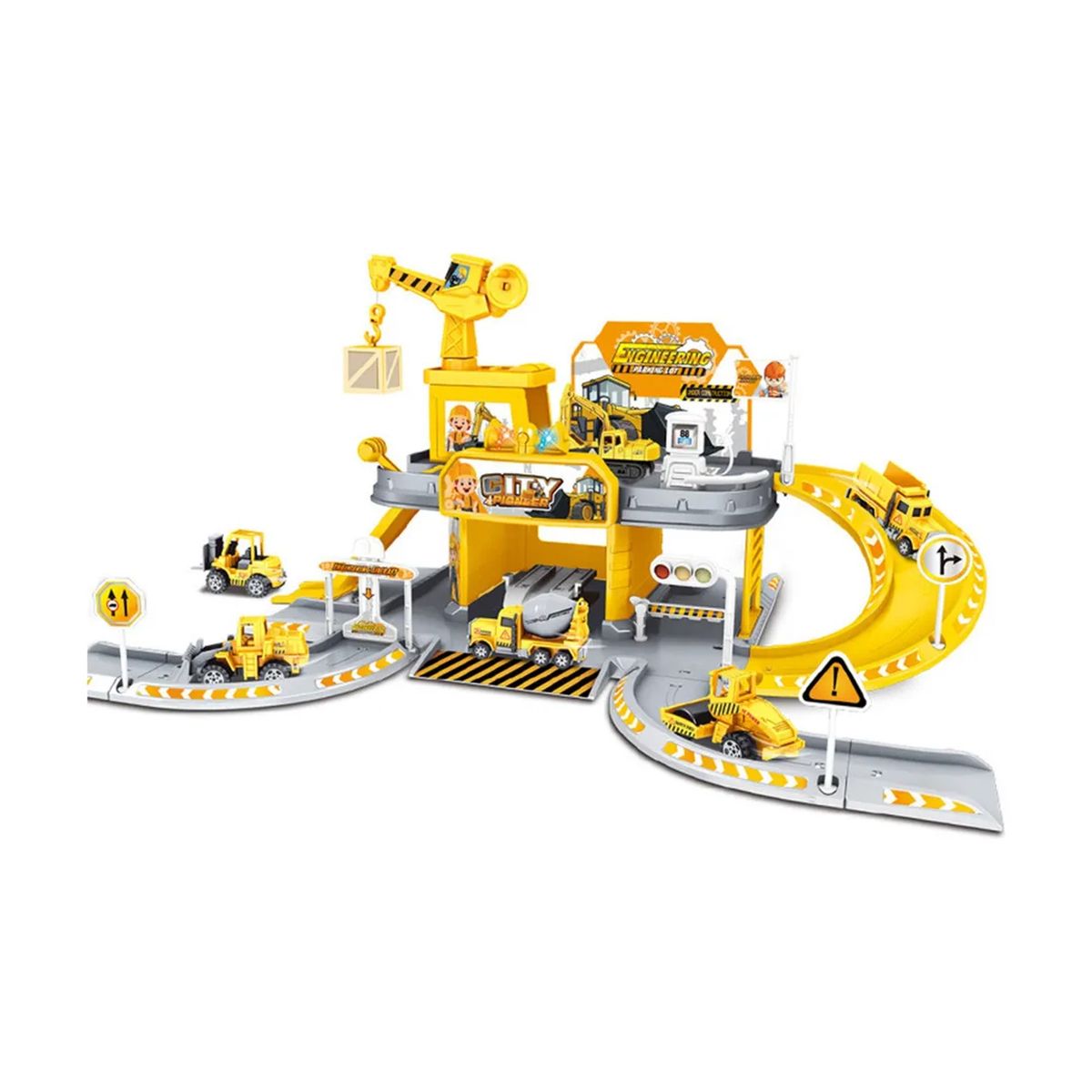 GENERICO - Juguete Pista Autos de Construcción para Niños 51 piezas