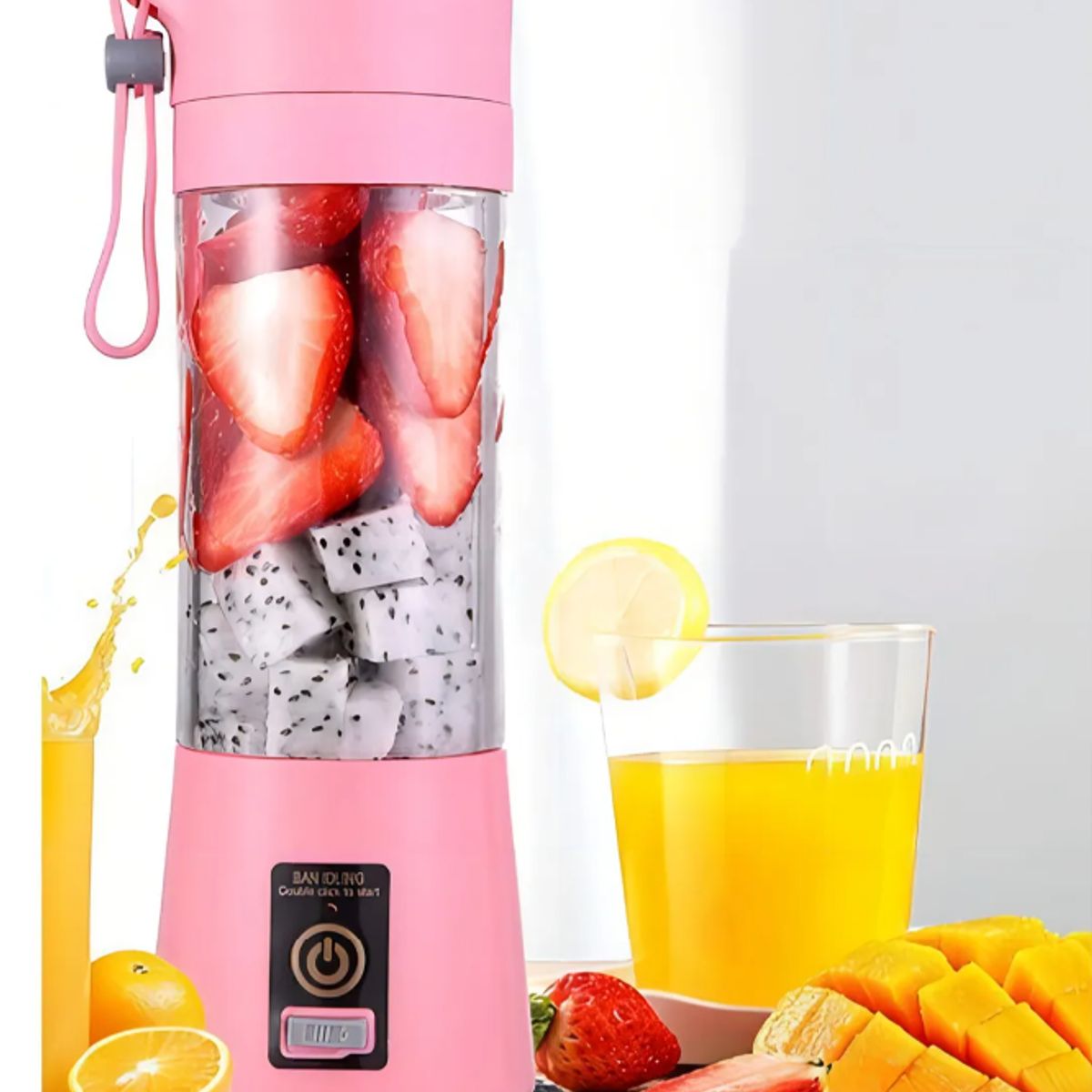 Licuadora Portatil Jugos Verduras Batidos Rosado, marca GENERICO - Foto Principal