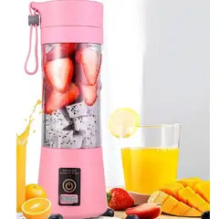 GENERICO - Licuadora Portatil Jugos Verduras Batidos Rosado