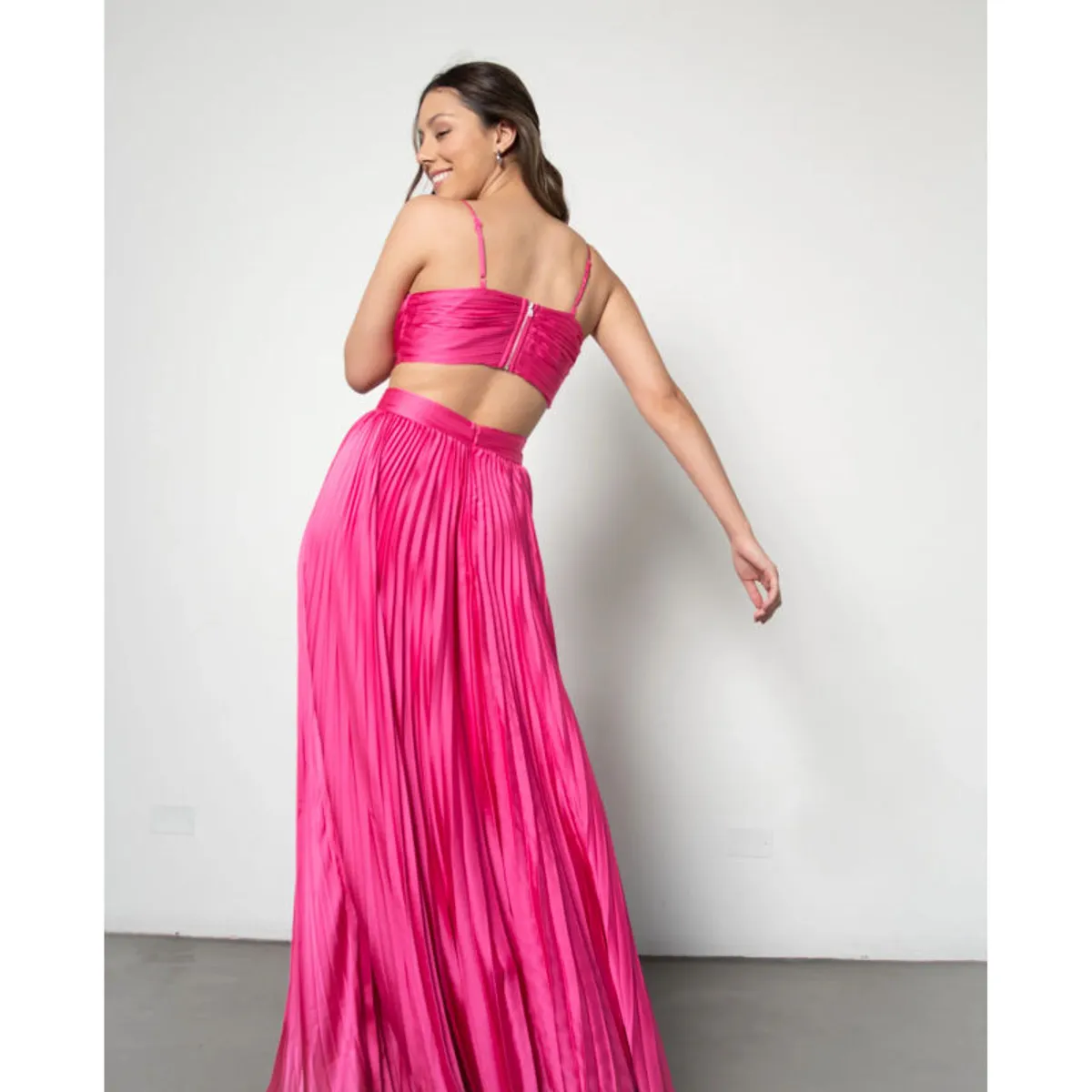 MI PLACARD - Vestido de Fiesta Largo Alice Fucsia