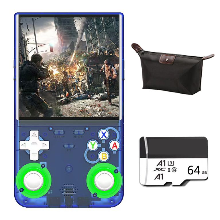 BRO TOUMI Consola de videojuegos Game R36S Ultra 64GB Azul