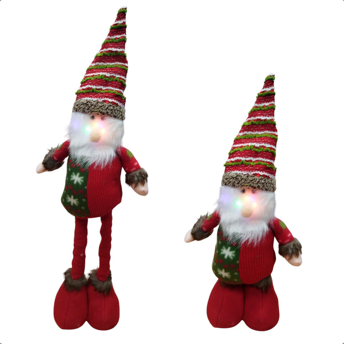 GENERICO - Mono Pata Larga Navideño Monos Patas  Con Luz Led