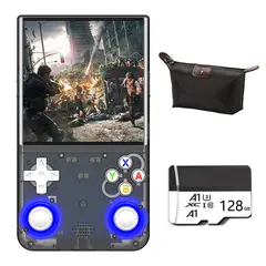 BRO TOUMI - Consola Portatil Retro Game R36S Ultra 128GB Negro