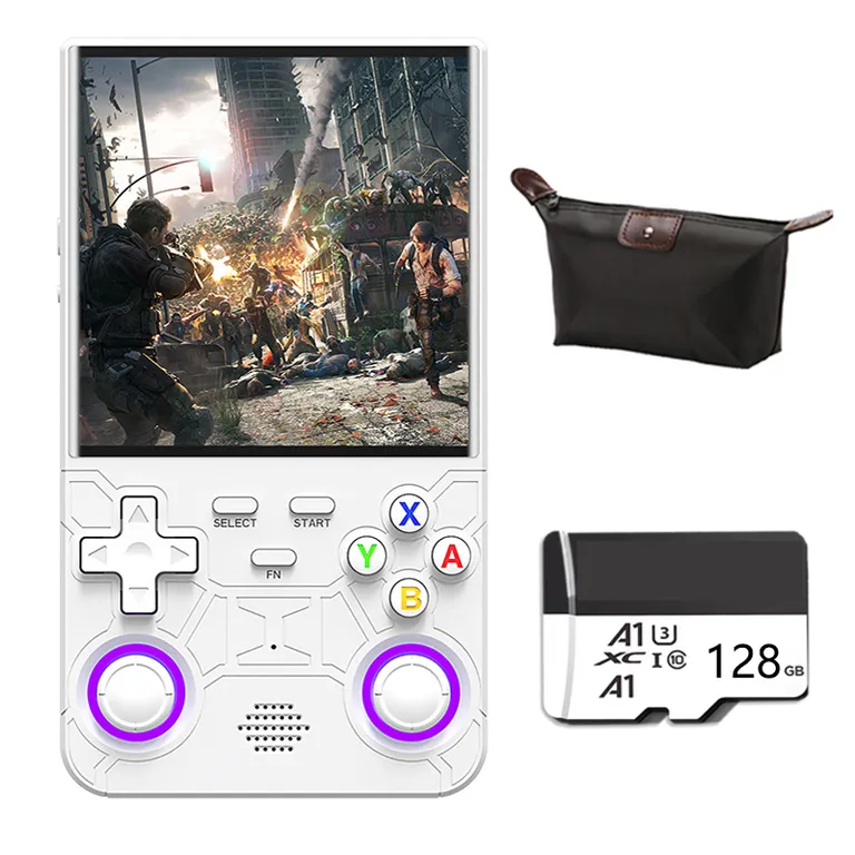 BRO TOUMI Consola de videojuegos Game R36S Ultra 128GB Blanco
