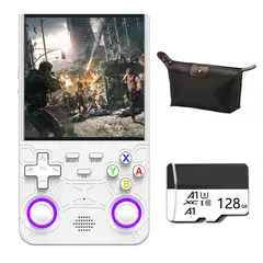 BRO TOUMI - Consola Portatil Retro Game R36S Ultra 128GB Blanco