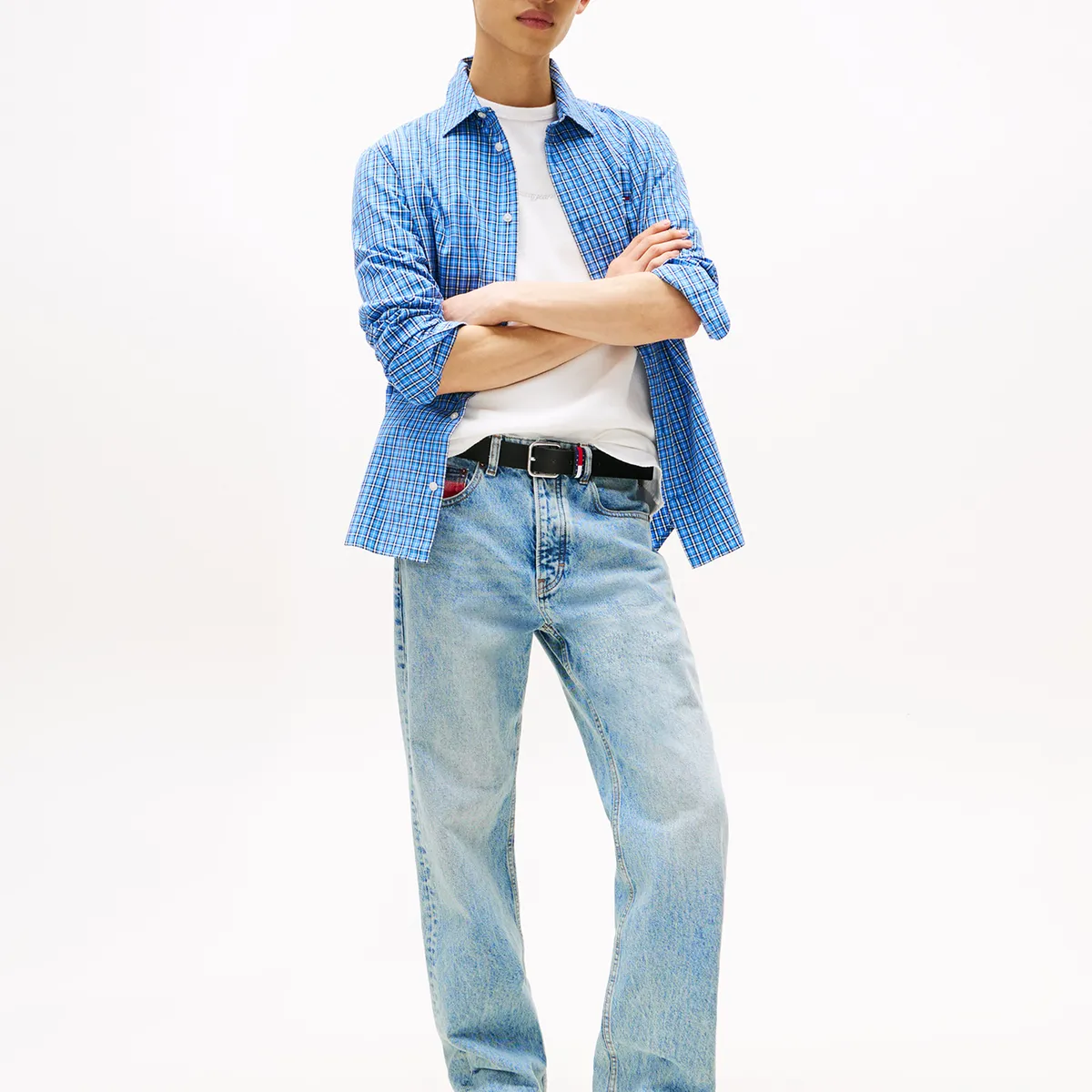 TOMMY HILFIGER - Jeans Otis Signature Regular Fit Celeste Tommy Jeans