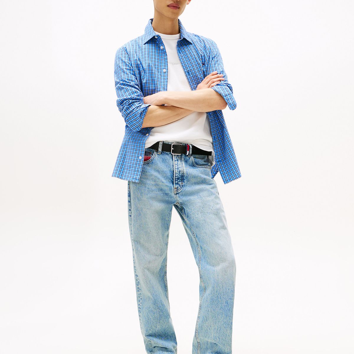 TOMMY HILFIGER - Jeans Otis Signature Regular Fit Celeste Tommy Jeans